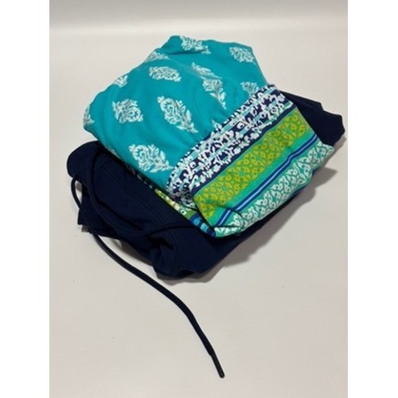 Lands End Womens Swim Tankini Top & Board Shorts Set Size 12 Blue Green Print - Picture 14 of 15